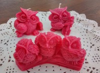 Ароматизированные свечи - Совы - 3 шт.