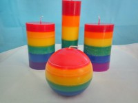 Ароматизированная свеча - Pride flag.- 1 шт.